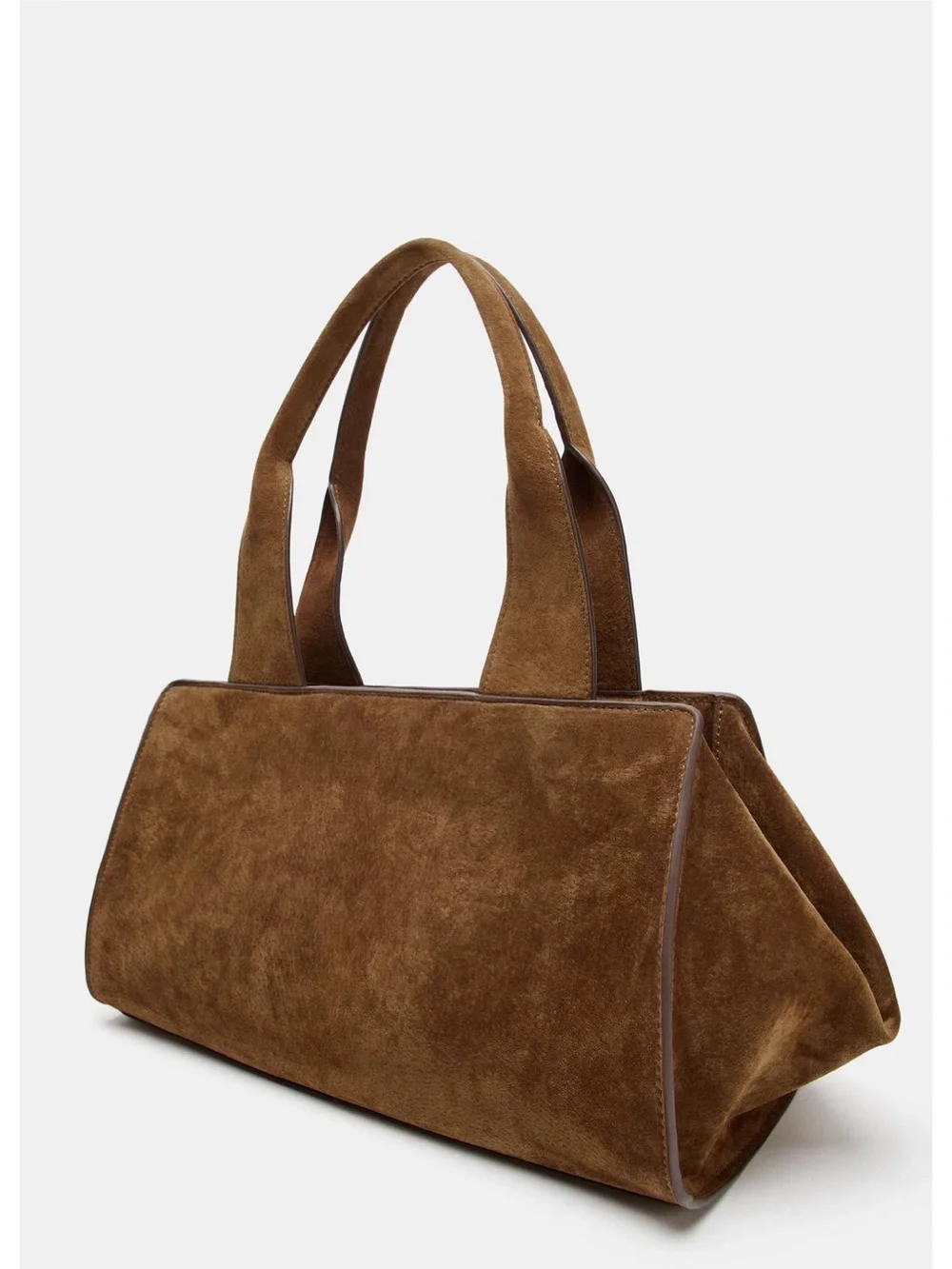 Zara Dark Brown Suede Backpack